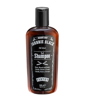 Johnnie Black Shampoo 3x1 Cabelo-Barba & Rosto 240ml        