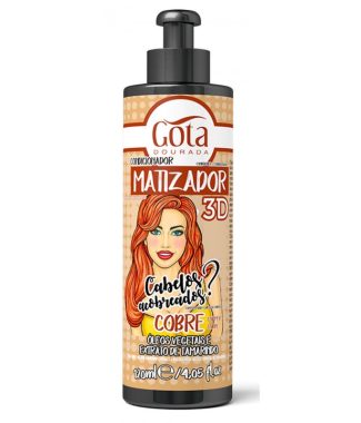 Gota Dourada Cond Matizador 3D Cobre 120ml                  