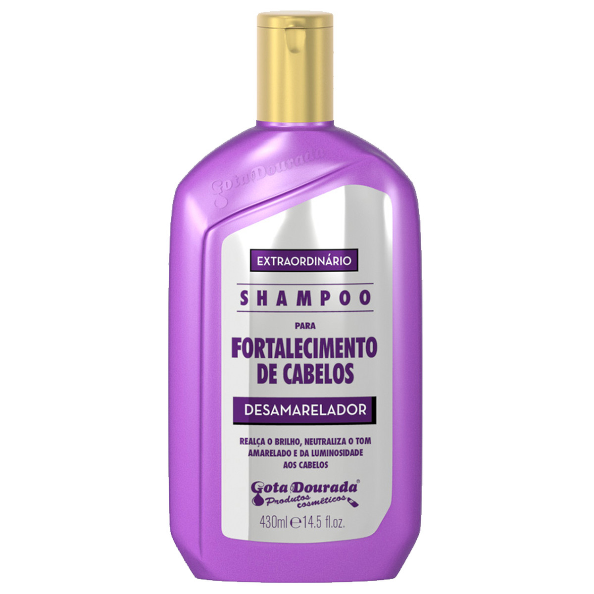 Gota Dourada Shampoo Fortalecimento Desamarelador 430ml