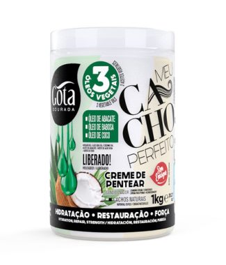Gota Dourada Creme Pent. Meu Cacho Perfeito 3 Oleos Veg. 1Kg