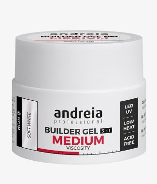 Andreia Builder Gel Medium Viscosity 3 In 1 Soft White 44gr 