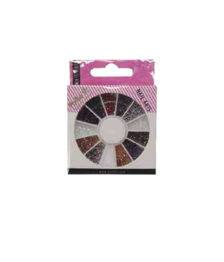 Carrossel Decoracao Unhas Strass Cores Ref.07345            