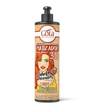 Gota Dourada Cond Matizador 3D Cobre 300ml                  