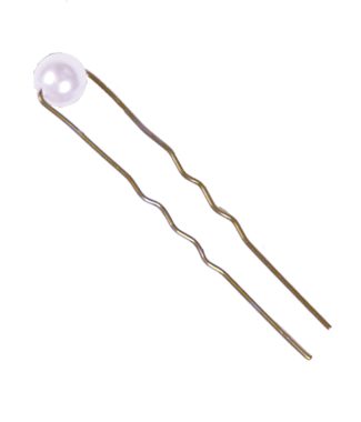 Gancho Invisivel Negro C/Perola 6cm 6un Ref.03209           