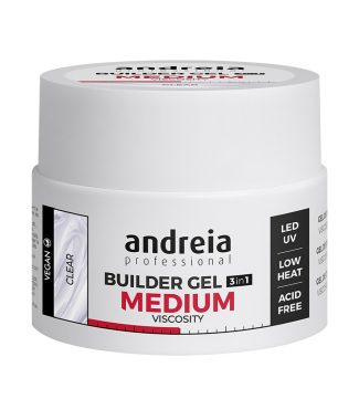 Andreia Builder Gel Medium Viscosity 3 in 1 Clear 44gr      