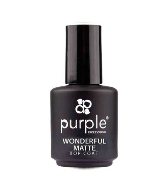 Purple Wonderful Matte Top Coat 15ml                        