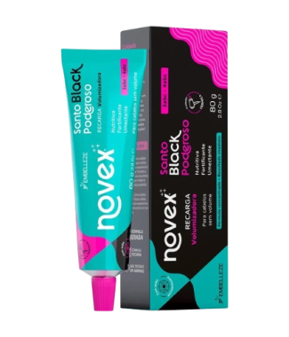 Novex Recarga De Oleos Santo Black Poderoso 80g             