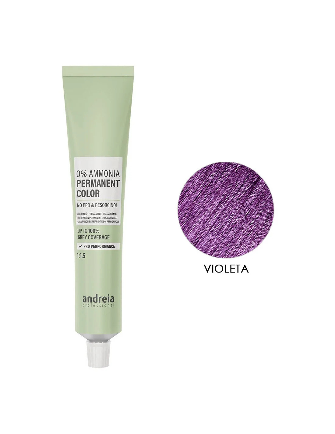 Andreia Coloracao 0% Ammonia Permanente Violeta 100ml