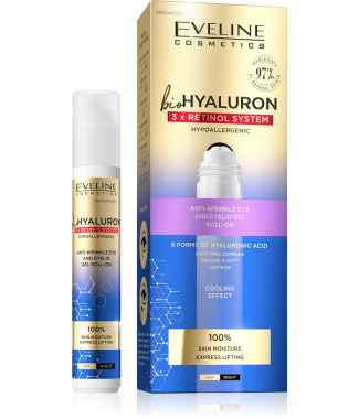 Eveline Roll On Contorno de Olhos Bio Hyaluron 3x 15ml