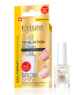 Eveline Nail Therapy Conditioner 8 in 1 Golden Shine 12ml   