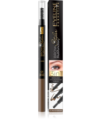 Eveline Brow Styler 3 in 1 Multifunction Medium Brown 01    