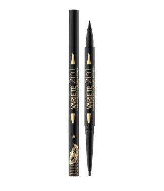 Eveline Eyeliner Variéte Eyeliner & Pencil 2in1 Ultra Black 