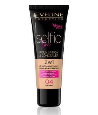 Eveline Selfie Time Foundation & Concealer 04 Natural 30ml  