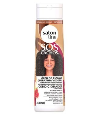 Salon Line Condicionador Cachos Ricino E Queratina 300ml    