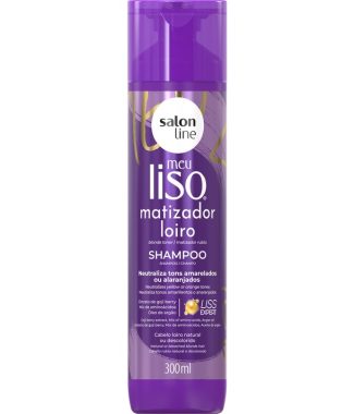 Salon Line Shampoo Meu Liso Matizador Loiro 300ml           