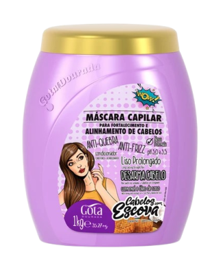 Gota Dourada Mascara Cabelos Escova 1Kg