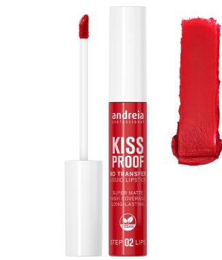 Andreia Liquid Lipstick Kiss Proof Red 02                   