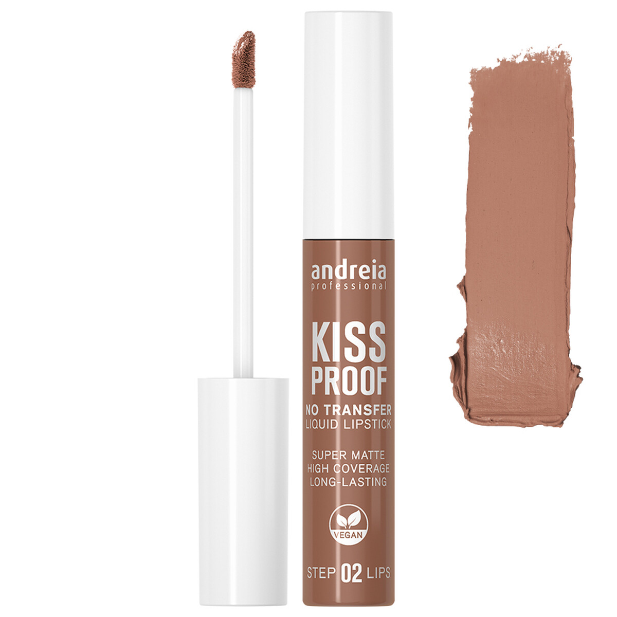 Andreia Liquid Lipstick Kiss Proof Praline 11