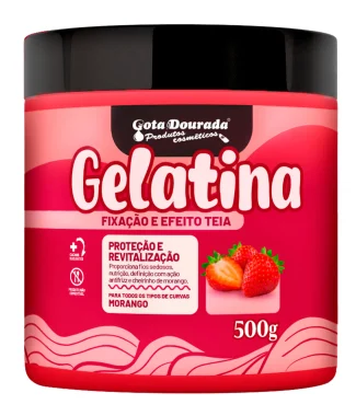 Gota Dourada Gelatina Capilar Morango 500gr                 