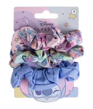Stitch Scrunchies de Cabelo 3Pcs