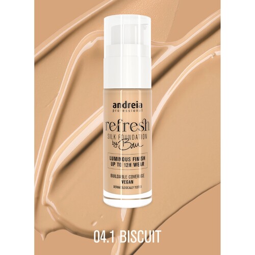 Andreia Creme Refresh Silk Foundation By Bru 04.1 30ml - Image 2