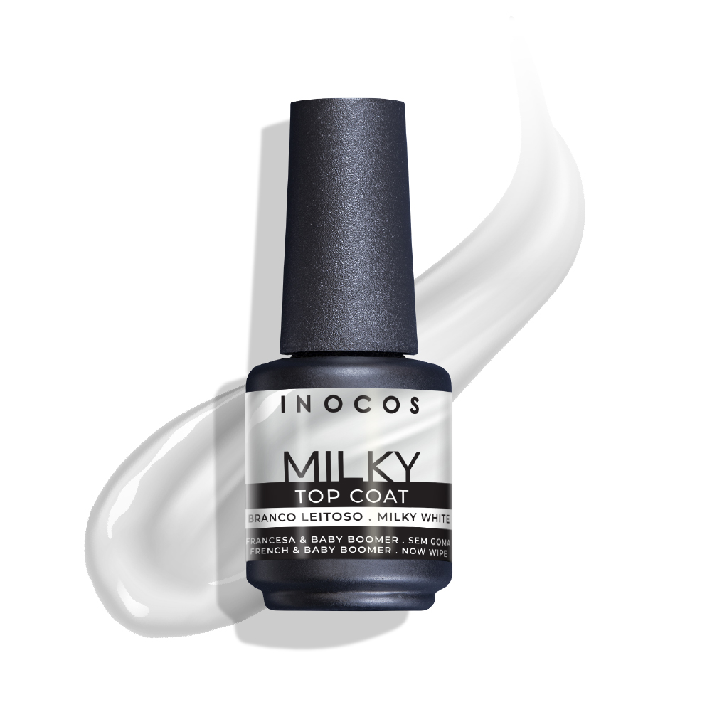 Inocos Top Coat Milky Branco Leitoso 15ml