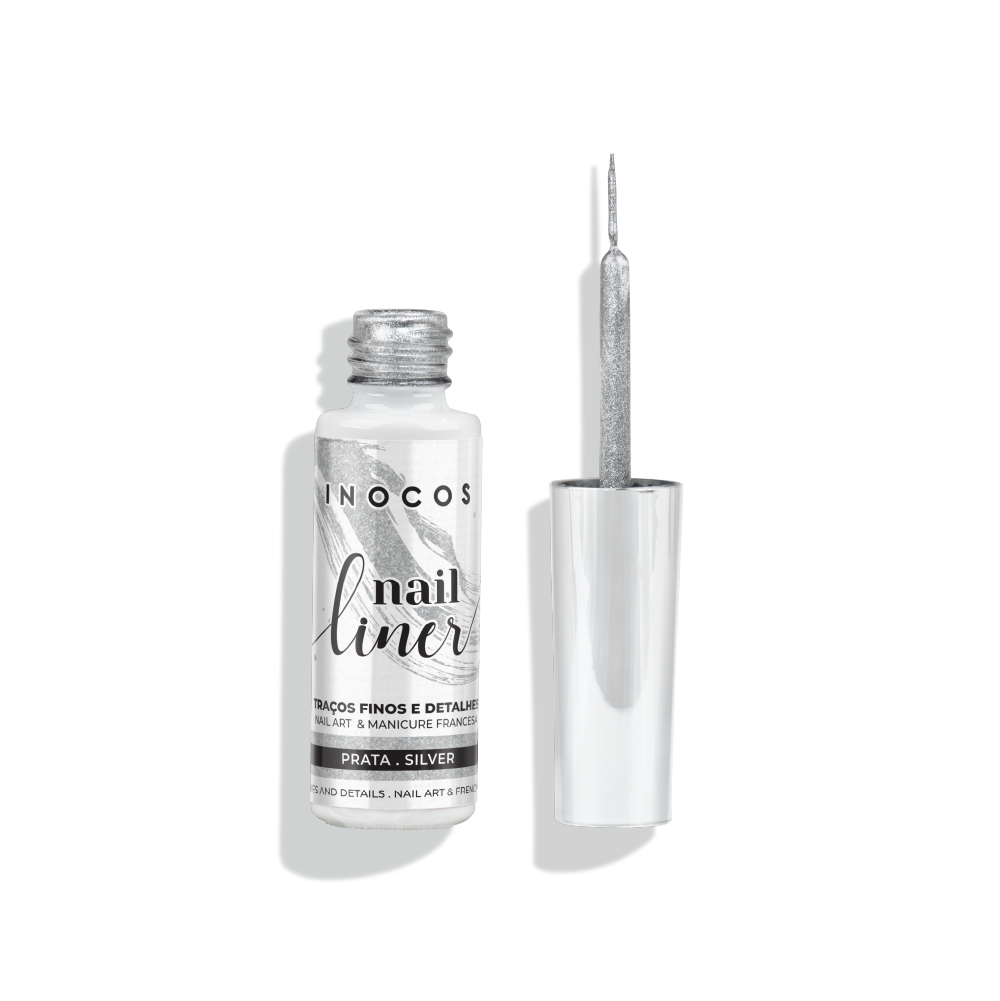 Inocos Nail Liner Prata 8ml
