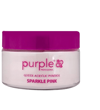 Purple Po Acrilico Queen Sparkle Pink 50gr