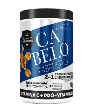 Gota Dourada Creme 2em1 Meu Cabelo Perfeito Vitamina C 1Kg  