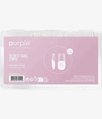 Purple Tips Soft Gel Square Long 600un                      