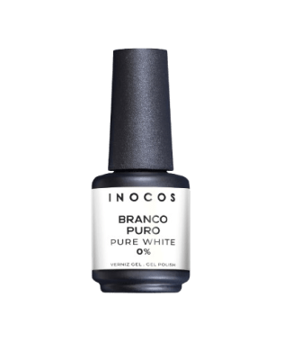 Inocos Verniz Gel Branco Puro 0% GP418 15ml                 
