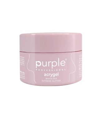 Purple Acrygel White Mix Extreme Glitter 15gr               