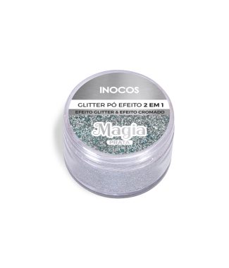 Inocos Pó Glitter Magia Prata 3gr                           