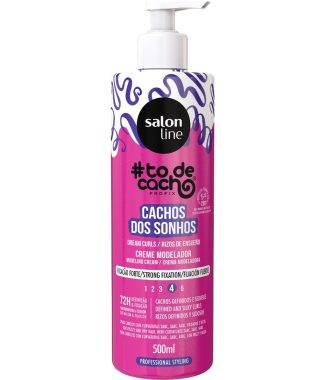 Salon Line Creme Modelador Forte Cachos dos Sonhos 500ml    
