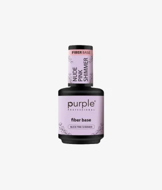 Purple Fiber Base Nude Pink Shimmer 15ml                    