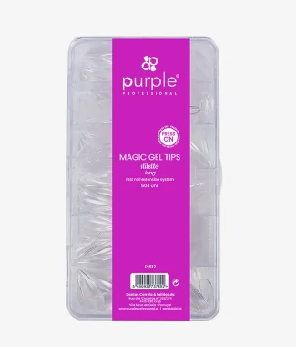 Purple Magic Stiletto Long Tips 504un                       