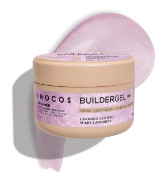 Inocos Builder Gel Medium Shimmer Lavanda Leitoso 50gr      