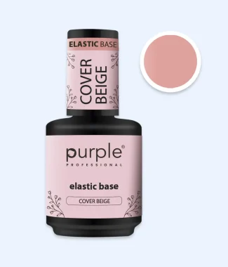 Purple Elastic Base Cover Beige 15ml                        