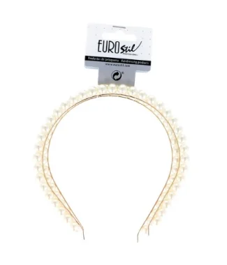 Eurostil Bandolete Dourado com Perola 2un Ref.06940