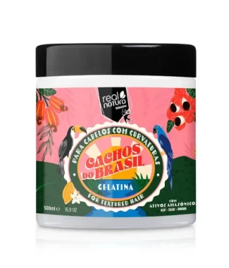 Real Natura Gelatina Cachos Do Brasil 500ml                 